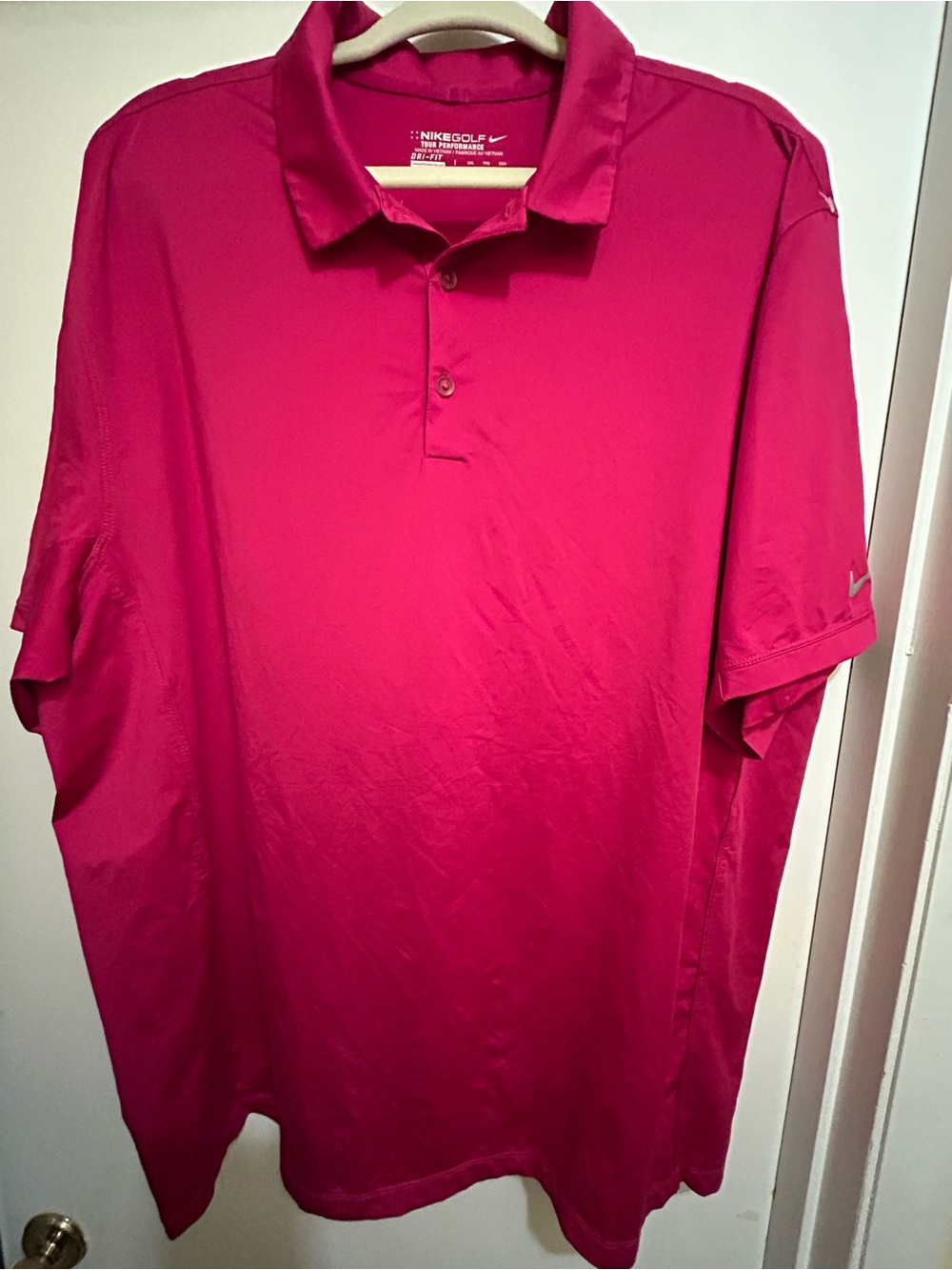 Nike Golf Men's NWOT Maroon Tour Performance Dri Fit S/S Polo Shirt, Sz XXL